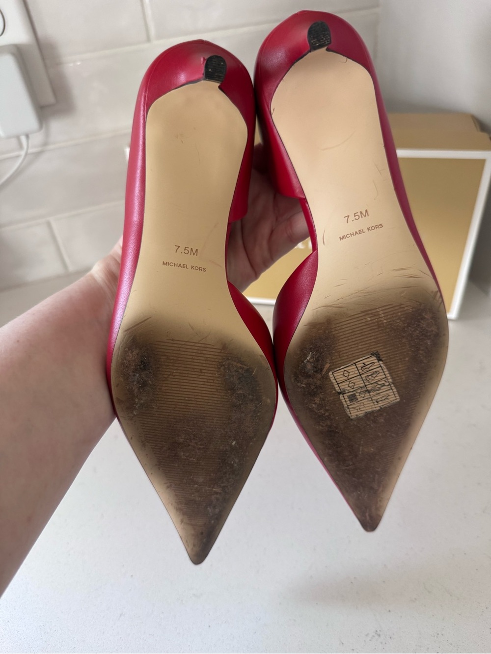 Michael Michael Kors Women's Elyse Pointed-Toe Pumps - Picture 6 of 7